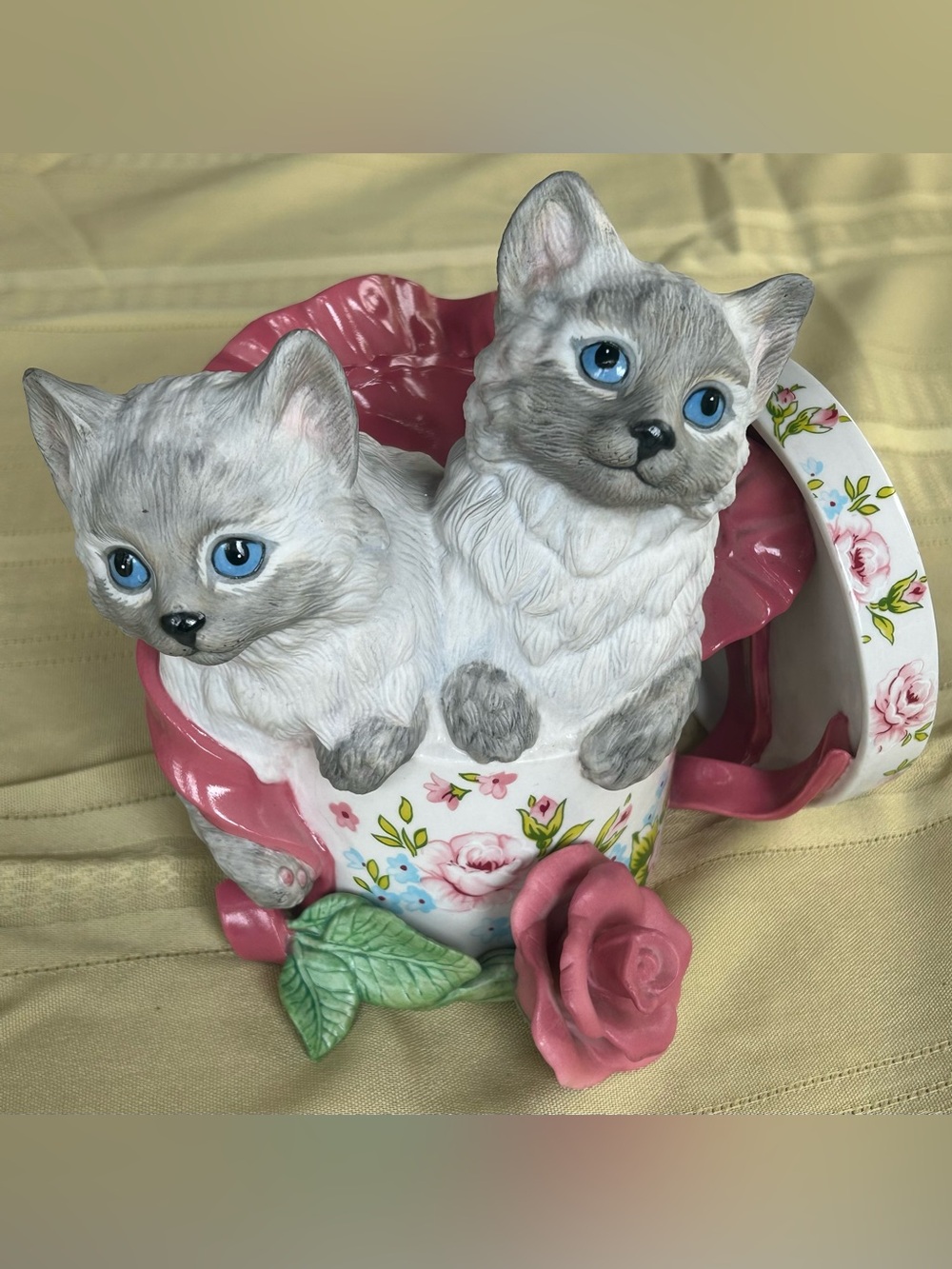 Vintage 1992 Franklin Mint "Precious Playmates" Porcelain Figurine
